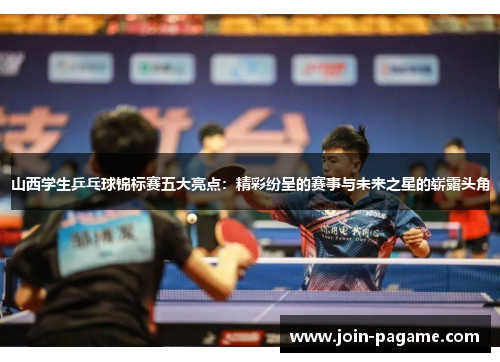 山西学生乒乓球锦标赛五大亮点：精彩纷呈的赛事与未来之星的崭露头角