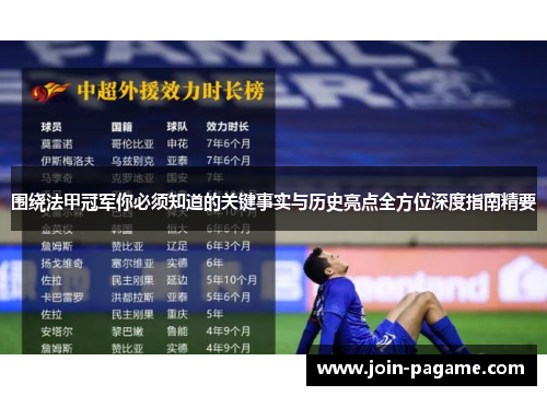 围绕法甲冠军你必须知道的关键事实与历史亮点全方位深度指南精要